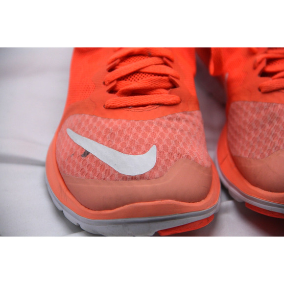 Nike Free 5.0 Running Shoes Womens Size 6 Orange Mesh Lightweight 807145-601 - Picture 4 of 11